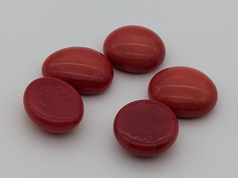 Glasnuggets rot opak 15-17 mm/1 kg